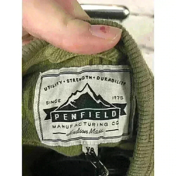 Nwt Penfield Mens Size XS Green Camo Long Sleeve Bridgeport Crew Sweater - Picture 3 of 9